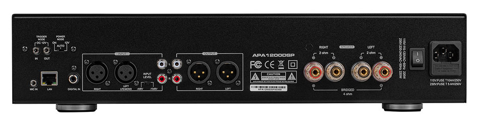 Dayton Audio APA1200DSP Amplificateur Class D avec DSP Intégré 2x560W / 1x1150W