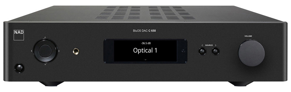 NAD C658 Lecteur Réseau DAC Préamplificateur ESS Sabre WiFi Bluetooth BluOS Dirac Live 32bit 192kHz DSD MQA