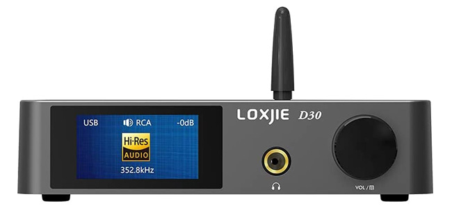 Loxjie D30 V2 DAC ES9068AS Amplificateur Casque XMOS Bluetooth 5.0 MQA 32bit 768kHz DSD512