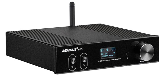 Aiyima D03 Amplificateur FDA 2.1 TAS5624A Bluetooth 2x120W 4Ω