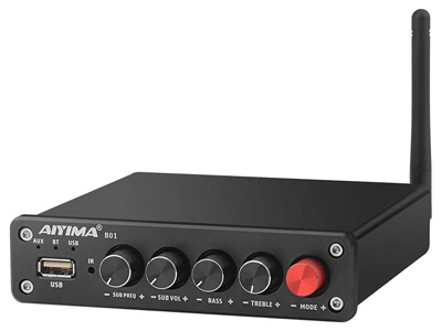 Aiyima B01 Amplificateur Class D 2.2 2x TPA3116 Bluetooth 5.0 2x60W + 100W 4Ω