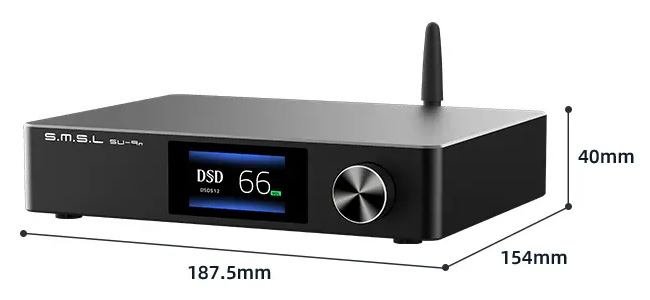 SMSL SU-9n DAC ES9038Pro USB XMOS Bluetooth 5.0 32bit 768kHz DSD512