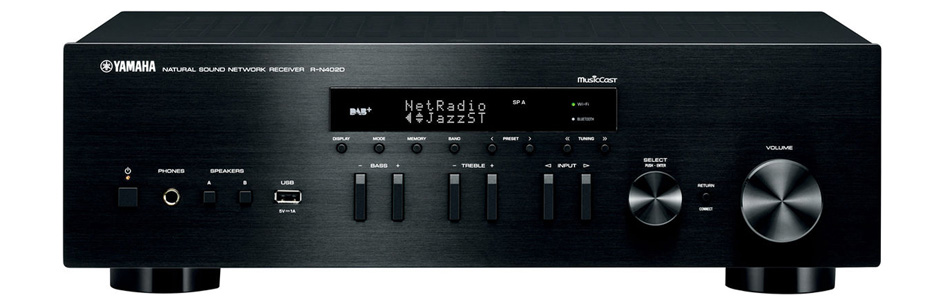 YAMAHA MUSICCAST R-N402D Amplificateur Lecteur Réseau WiFi AirPlay DLNA Bluetooth 2x115W 4 Ohm 24bit 192kHz DSD128