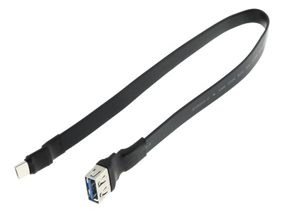 ADT-LINK Câble USB-A Mâle vers Micro USB Mâle Plat 30cm