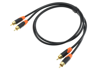 Hicon HI-C2C2-0075 Câbles de modulation RCA cuivre OFC plaqué or 24k 0.75m