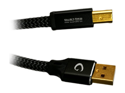 Gustard Câble USB-A mâle vers USB-B mâle Cuivre OFC plaqué Argent 1m