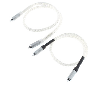 Câbles de Modulation RCA-RCA Cuivre Pur Plaqué Argent 0.75mm (La paire)