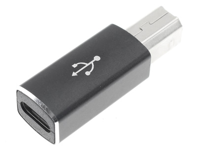 Adaptateur USB-C Femelle vers USB-B Mâle - Audiophonics