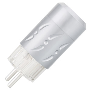 Viborg VE512S Connecteur Secteur Schuko Cuivre Pur Plaqué Argent Ø20mm