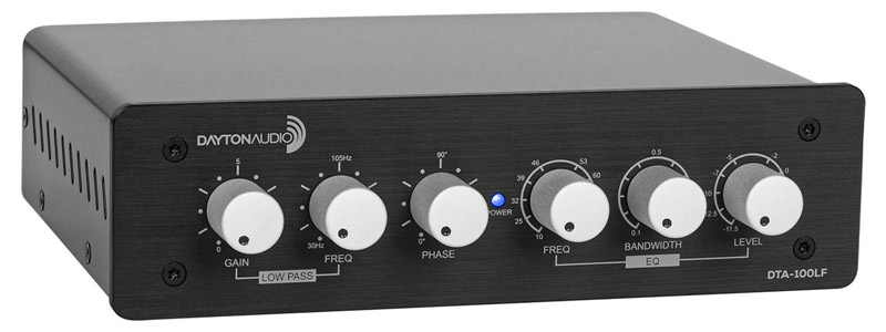 Dayton Audio DTA-100LF Amplificateur Basses Fréquences avec Égaliseur pour Subwoofer et Vibreur