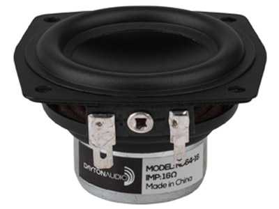 Dayton Audio ND64-16 Haut-Parleur Large Bande 15W 16 Ohm 80dB 100Hz-20kHz Ø6.3cm