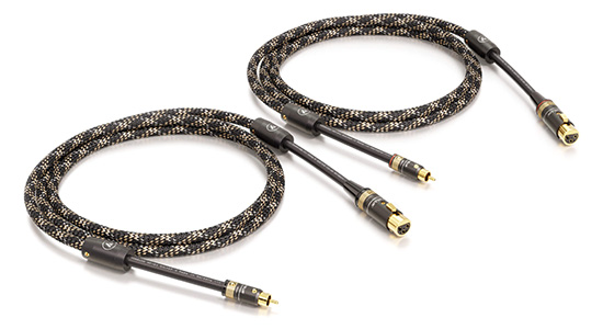 Viablue NF-S1 Câble XLR Femelle vers RCA Mâle Mono 0.5m (La paire)