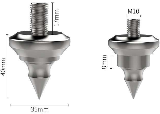 Audio Bastion Spike X REF Pointe de découplage acier M10 (Set x4)