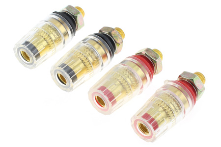 10PC Large Binding Post Gold plating for Speaker Power Amplifier 4MM Banana plug