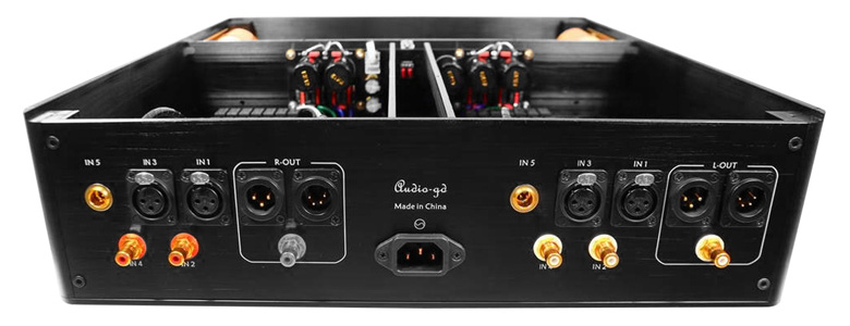 Arrière Audio-GD HE-1 MK2 Préamplificateur Class A symétrique ACSS XLR RCA