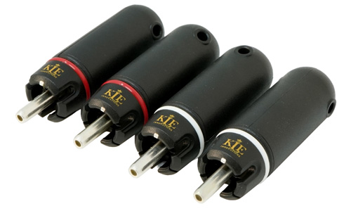 KLEI Perfect22 Harmony Connecteurs RCA Mâles Cuivre Plaqué Argent Ø9.5mm (Set x4)