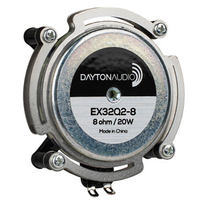 Dayton Audio EX32Q2-8 Haut-Parleur Vibreur Exciter Double 20W 8 Ohm Ø32mm