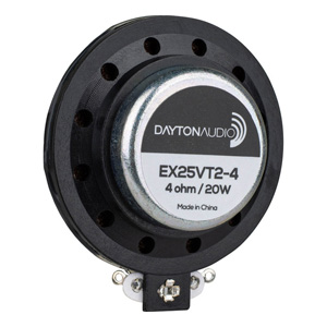 Dayton Audio EX25VT2-4 Haut-Parleur Vibreur Exciter Ouvert 20W 4 Ohm Ø25mm