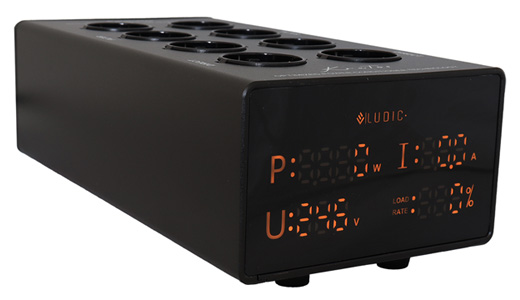 Ludic Kratos Distributeur Secteur Filtre 8 Prises Schuko Noir