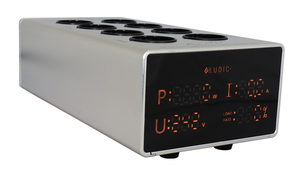 Ludic Kratos Distributeur Secteur Filtre 8 Prises Schuko Argent