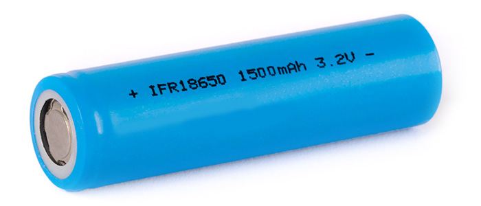 IFR 18650 Accumulateur LiFePO4 3.2V 1500mAh Rechargeable