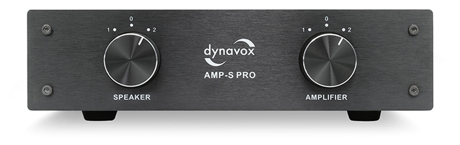 Dynavox AMP-S Pro Commutateur Sélecteur Audio pour Enceintes / Amplificateurs Noir