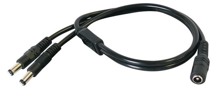 Doubleur câble d'alimentation Jack DC 5.5/2.1mm 0.4m