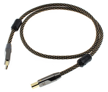 ATAUDIO Câble USB-A mâle vers USB-B mâle Cuivre OFC plaqué Or 1m