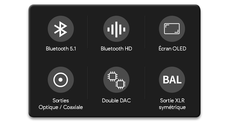 xDuoo MU-605 Récepteur Bluetooth 5.1 aptX HD LDAC DAC 2x ES9018K2M 24bit 96kHz