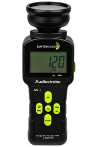 Dayton Audio Audiostrobe AS-1 Analyseur de Haut-Parleur Lumineux Stroboscopique 1000 Lumens 1-665 FPS