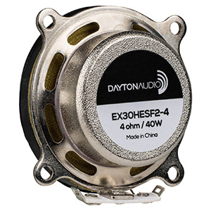 Dayton Audio EX30HESF2-4 Vibreur Exciter Haut Rendement 40W 4Ω Ø30mm