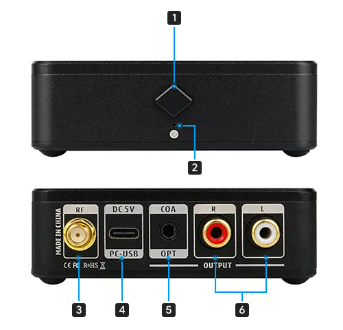 Aoshida BLAD-S1 récepteur Bluetooth 5.1 QCC5125 DAC ES9018 aptX HD LDAC