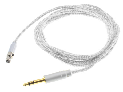 1877Phono Cali 6.35-MINI XLR Câble pour casque Jack 6.35mm / Mini XLR Blanc 3m