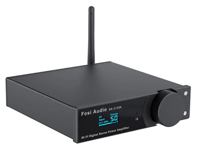 Fosi Audio DA2120A Amplificateur Class D Bluetooth 5.0 aptX 2x50W 4 Ohm