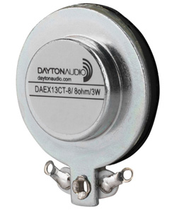 Dayton Audio DAEX13CT-8 Haut-Parleur Vibreur Exciter 3W 8 Ohm Ø13mm