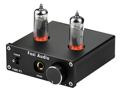 Fosi Audio Tube-P2 Amplificateur casque à tubes 2x 6K4
