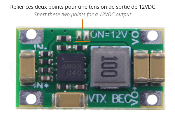 UBEC Module Régulateur / Adaptateur Convertisseur de Tension 8-25VDC vers 5-12VDC