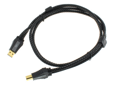 Pangea Audio Premier XL MKII Câble USB-A Mâle vers USB-B Mâle Cuivre Cardas Plaqué Argent 1.5m