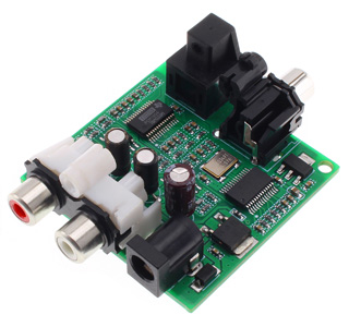 Module ADC Convertisseur analogique numérique PCM1804 RCA vers SPDIF 24bit 192kHz