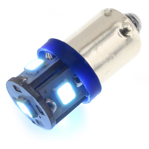 Ampoule à LED SMD 6.3V Culot BA15S bleu froid