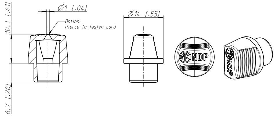 Neutrik NDP Embout factice pour connecteurs phono inutilisés