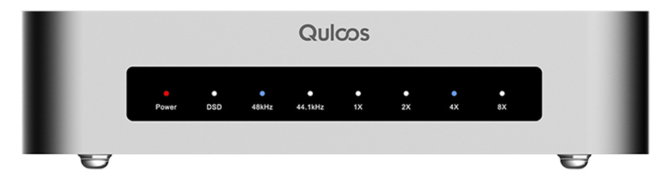 Quloos QU02 Interface Numérique USB vers SPDIF I2S Accusilicon AS338 Argent