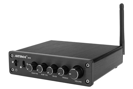 Aiyima A03 Amplificateur Class D TPA3116D2 Bluetooth 5.0 2x50W + 100W 4Ω