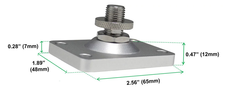 IsoAcoustics B&W D3 Plate Adaptateur Gaia I pour enceintes B&W D3 / D4