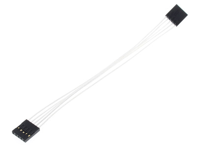 Câble XH2.54mm 5 Pins Femelle / Femelle Plaqué Argent 15cm