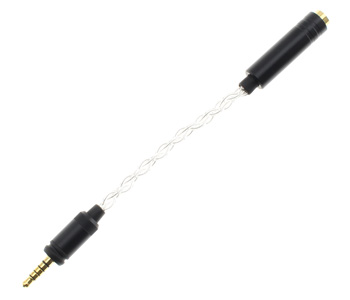 Shanling adaptateur symétrique Jack 3.5mm mâle vers Jack 4.4mm femelle plaqué or 15cm