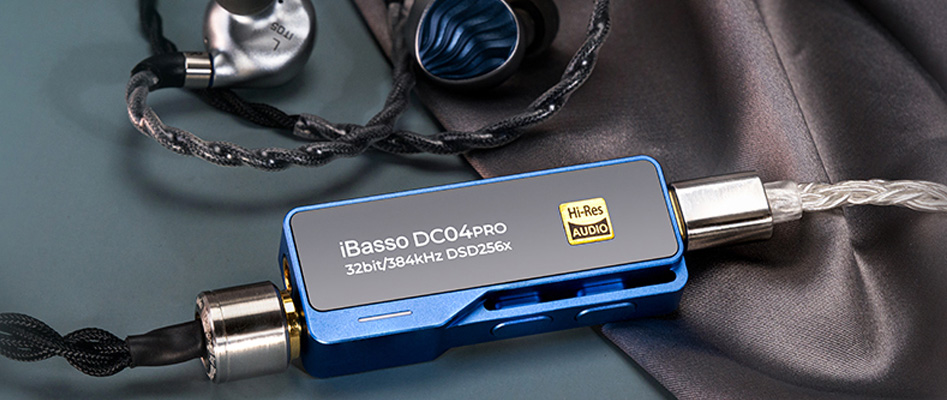 iBasso DC04Pro DAC Amplificateur Casque Portable Symétrique 2x CS43131 32bit 384kHz DSD256 Noir