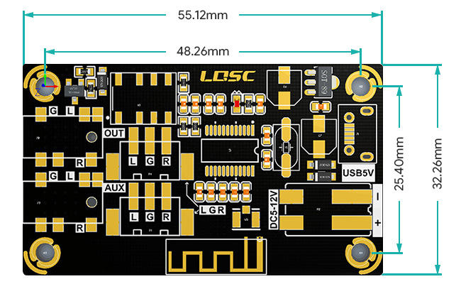 LQSC Module récepteur Bluetooth 4.2 Stéréo