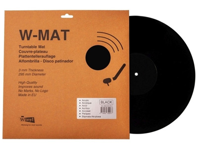 Winyl W-Mat Couvre plateau acrylique pour platine vinyle 295mm noir