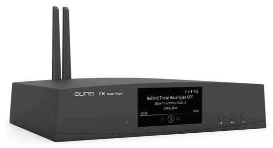 Aune S10N Lecteur réseau WiFi Bluetooth aptX HD LDAC 32bit 768kHz DSD512 Noir